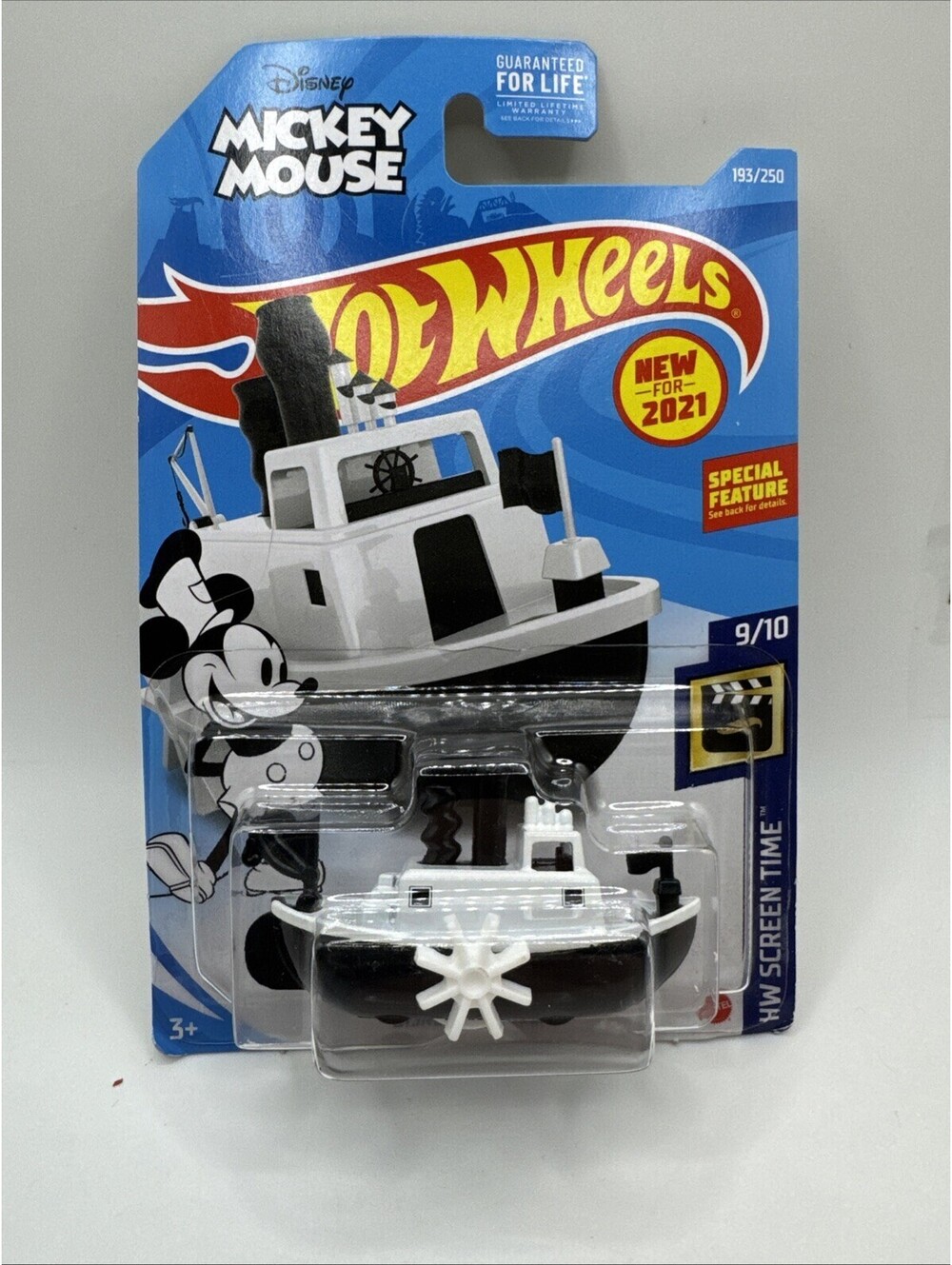 Disney Steamboat #193/250 Mickey Mouse 9/10 Screen Time 2021 Hot Wheels